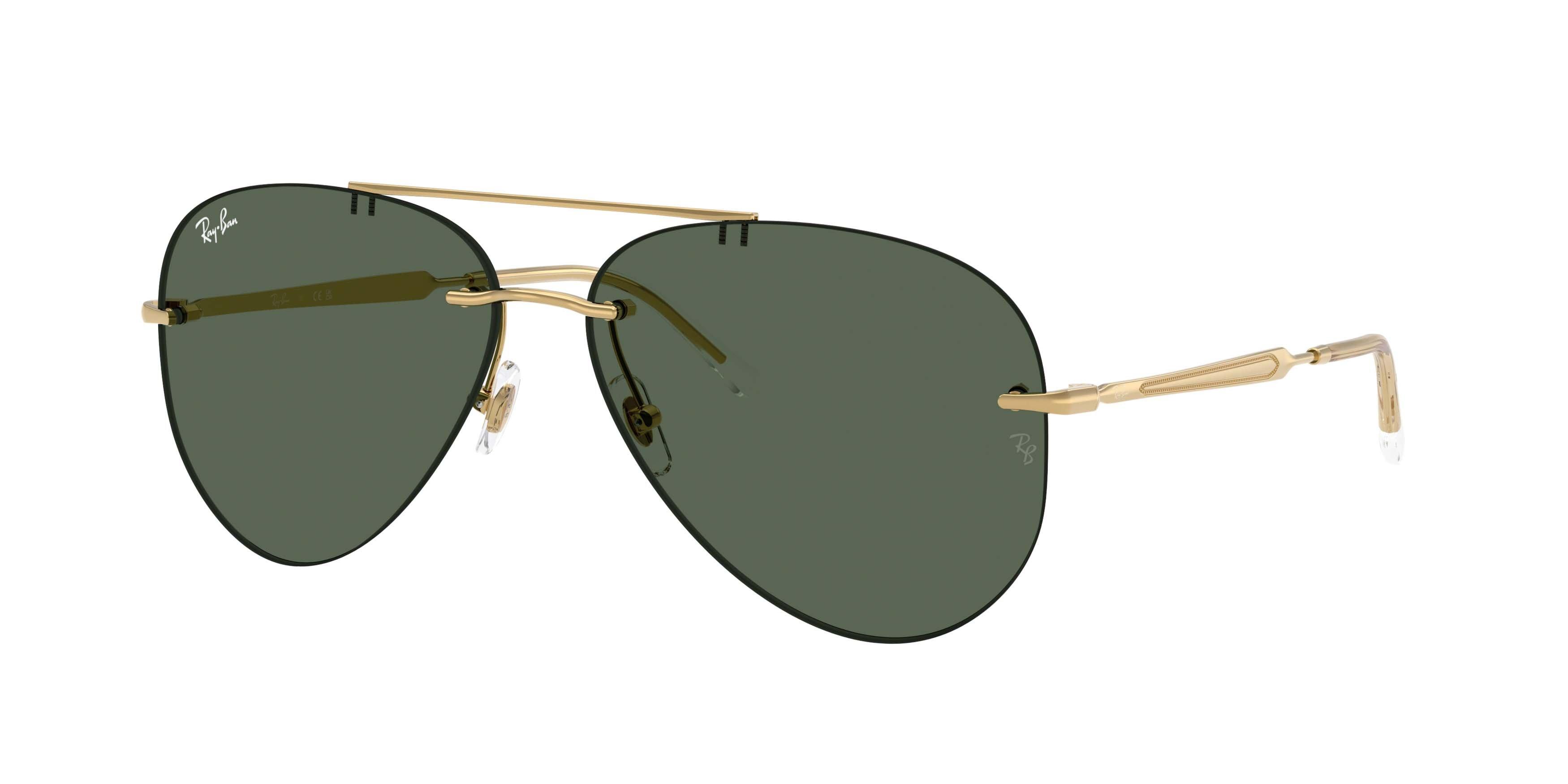 Ray-Ban RB3791 Dark Green Sunglasses - Polished Arista Gold - GOLD/GREEN